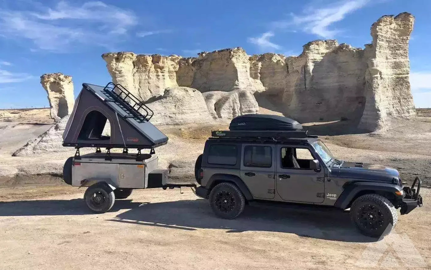 Custom Overlander Trailer with Roofnest Falcon XL — used overland trailer for sale in Las Vegas, NV (photo 2)