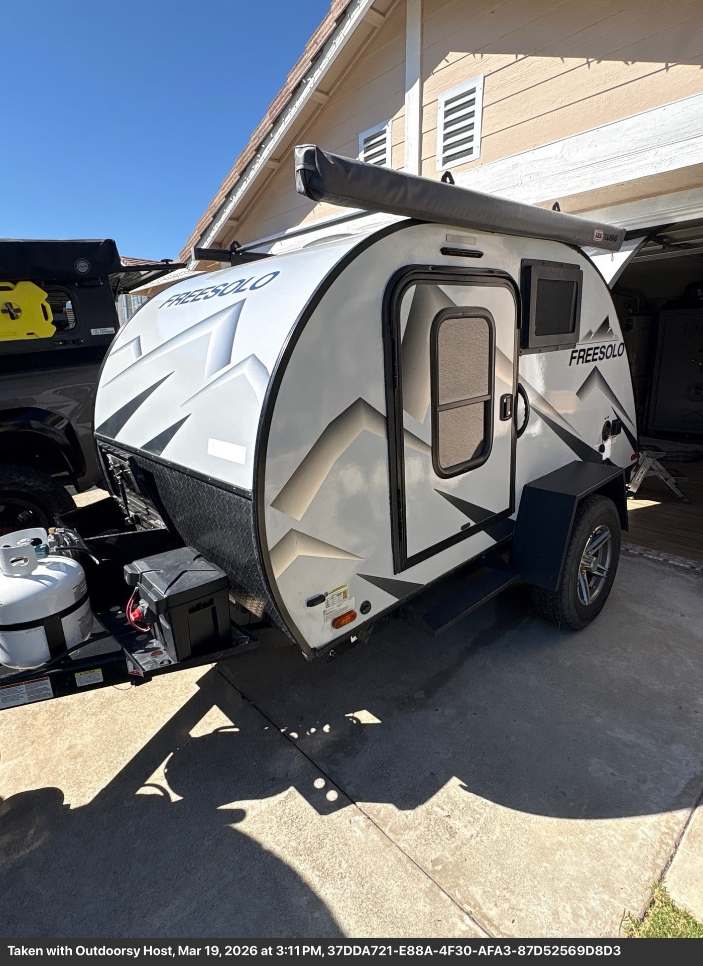 ready for its next adventure.|Rent this compact Freesolo teardrop trailer RV rental — photo 1