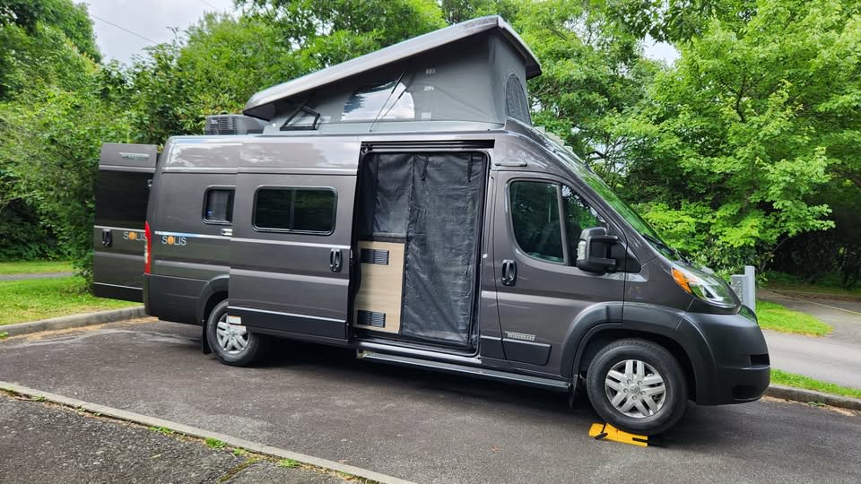 Gray Solis camper van rv rental