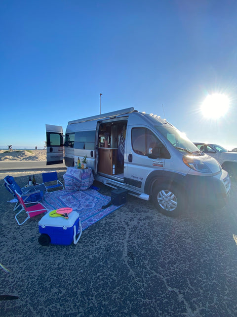 Luxury Class B Camper Van | King Bed, Bathroom, Generator overland rental