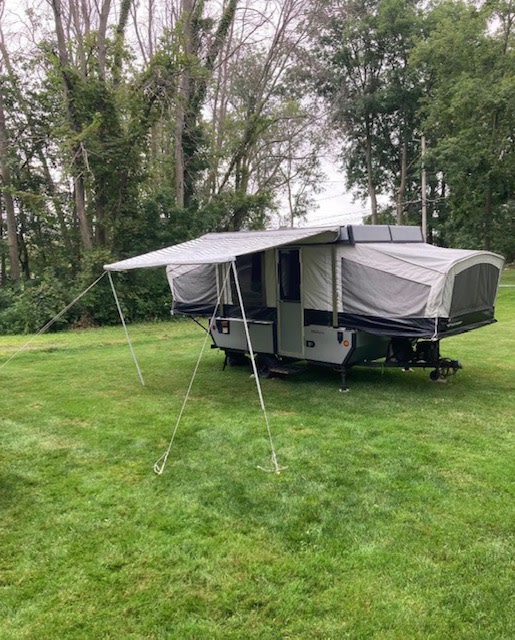 with canvas sides & door