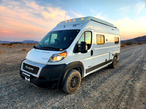 Adventures in comfort of a Winnebago Solis "Memory Box" overland rental