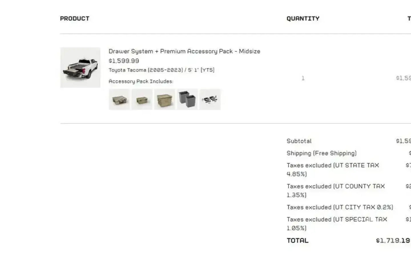 Decked drawer system for 3rd Gen Tacoma short bed — used drawer systems for sale (photo 6)