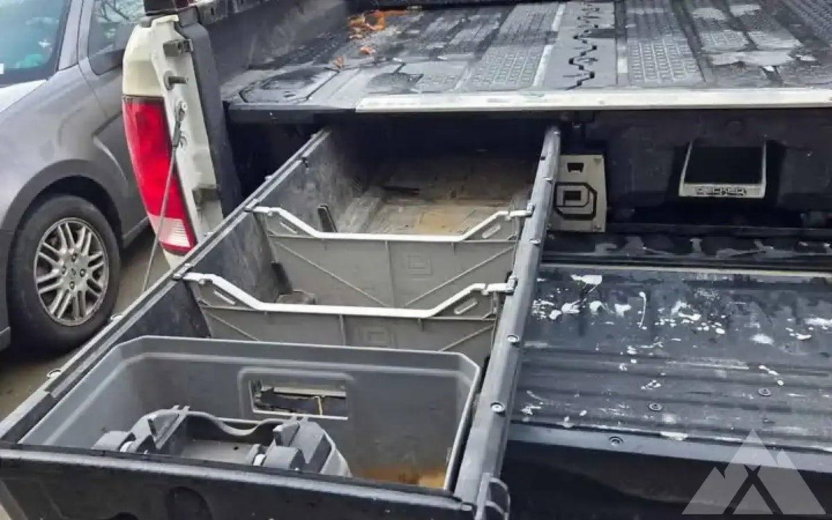 Decked in bed storage box for 2002-2018 short bed — used drawer systems for sale (photo 2) — photo 2