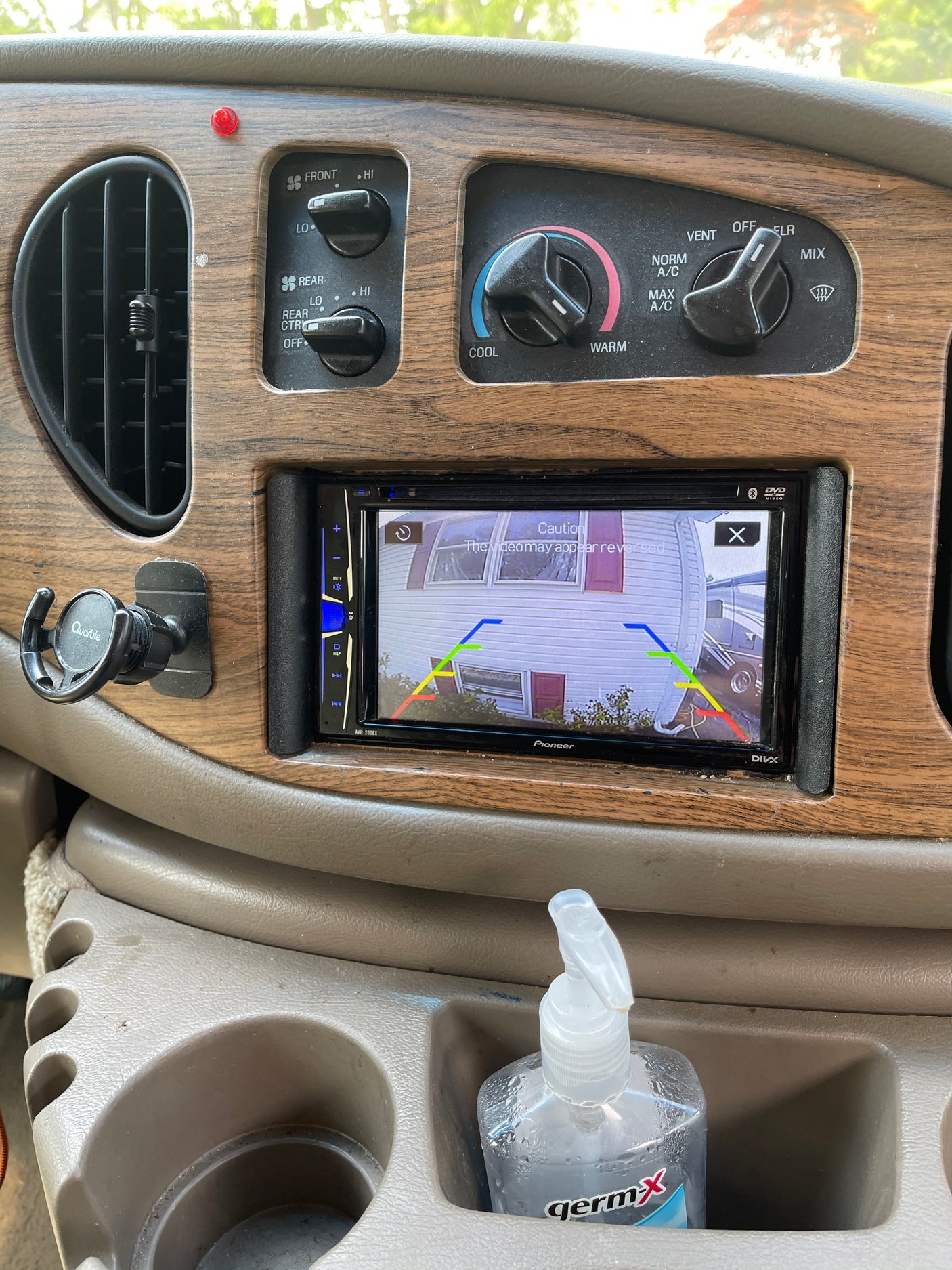 ideal for travel.|Experience cozy travel in this rv rental. Interior view shows overhead TV with cartoons