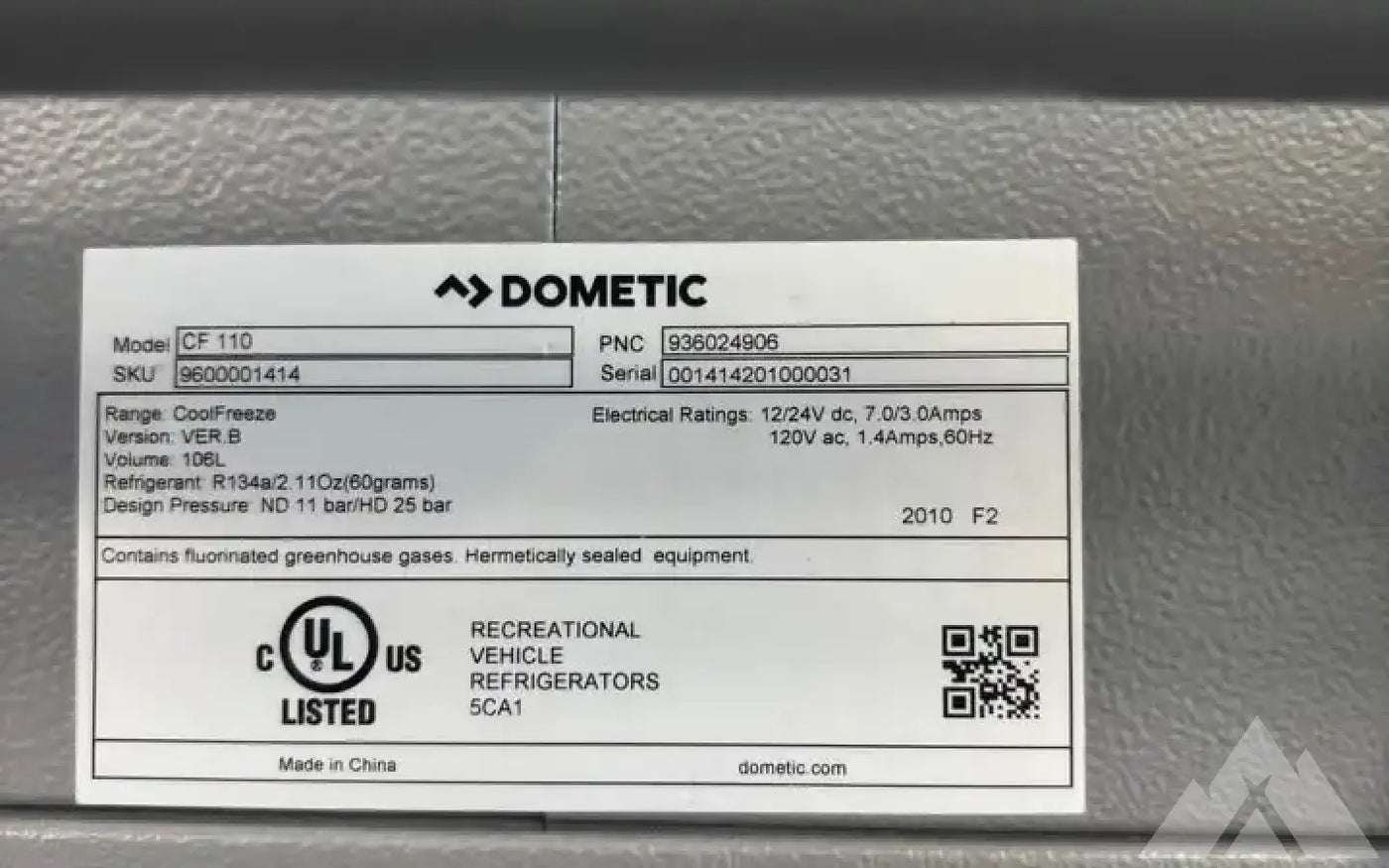 Dometic CF 110 Refrigerator — used coolers & fridges for sale (photo 3) — photo 3