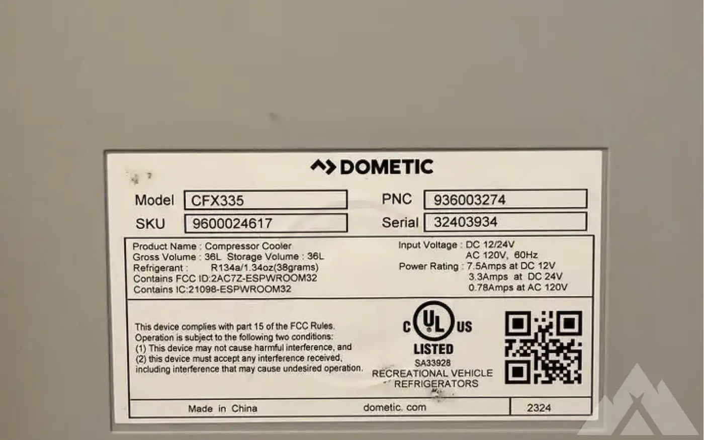 Dometic CFX 35 12v Fridge — used coolers & fridges for sale (photo 3) — photo 3