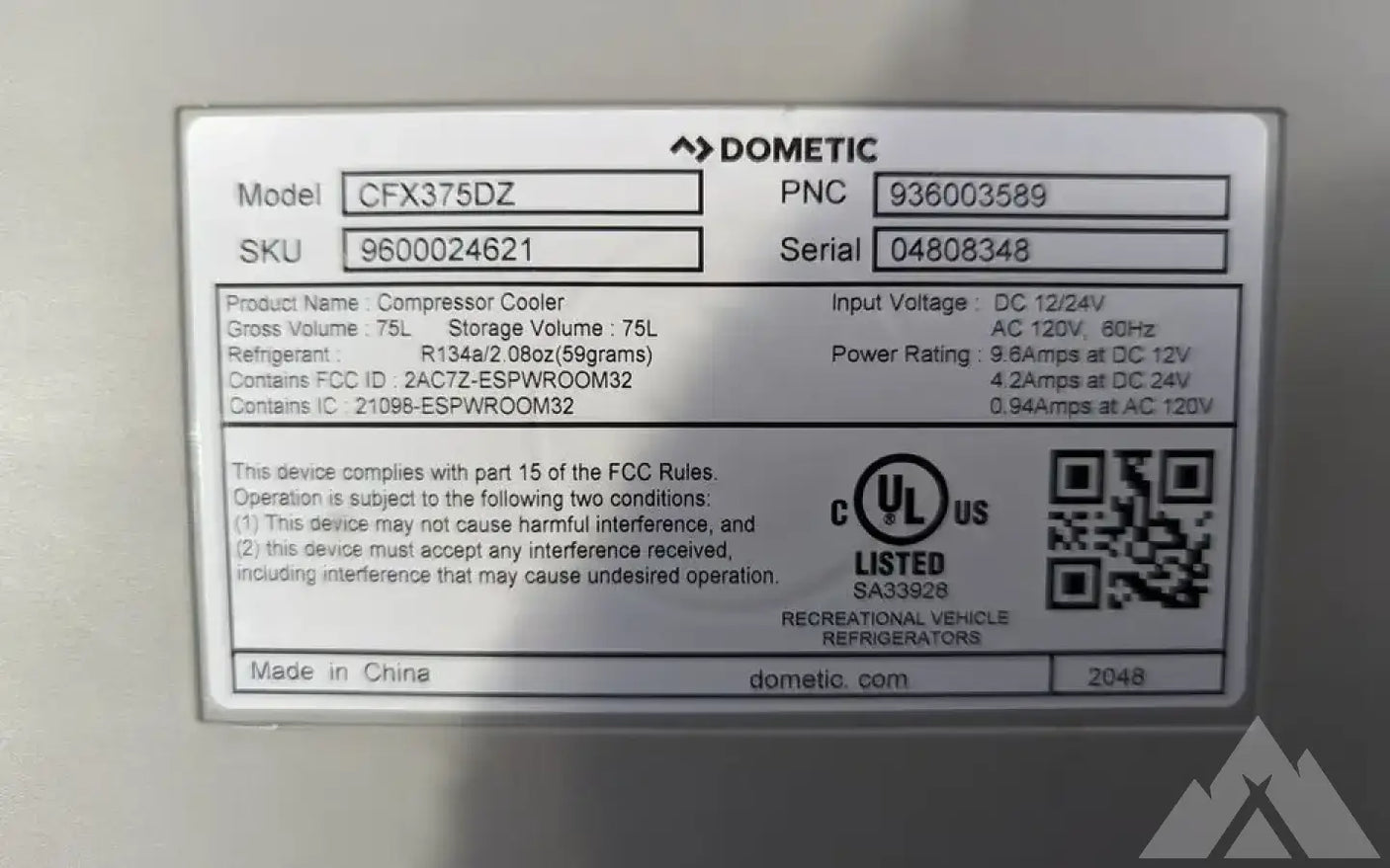 Dometic CFX3 75DZ fridge freezer — used coolers & fridges for sale (photo 5)