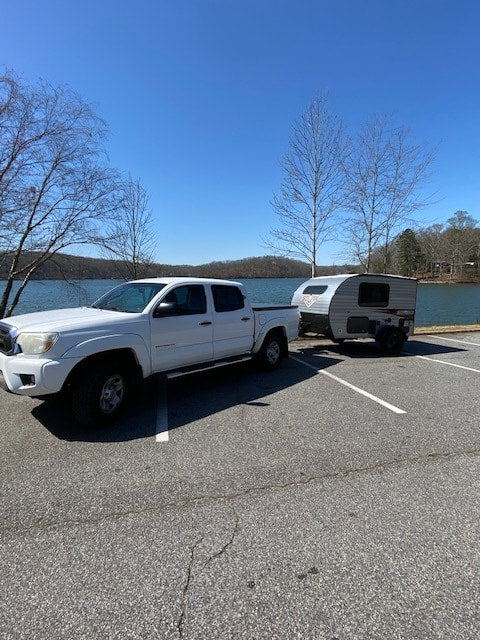 a small travel trailer