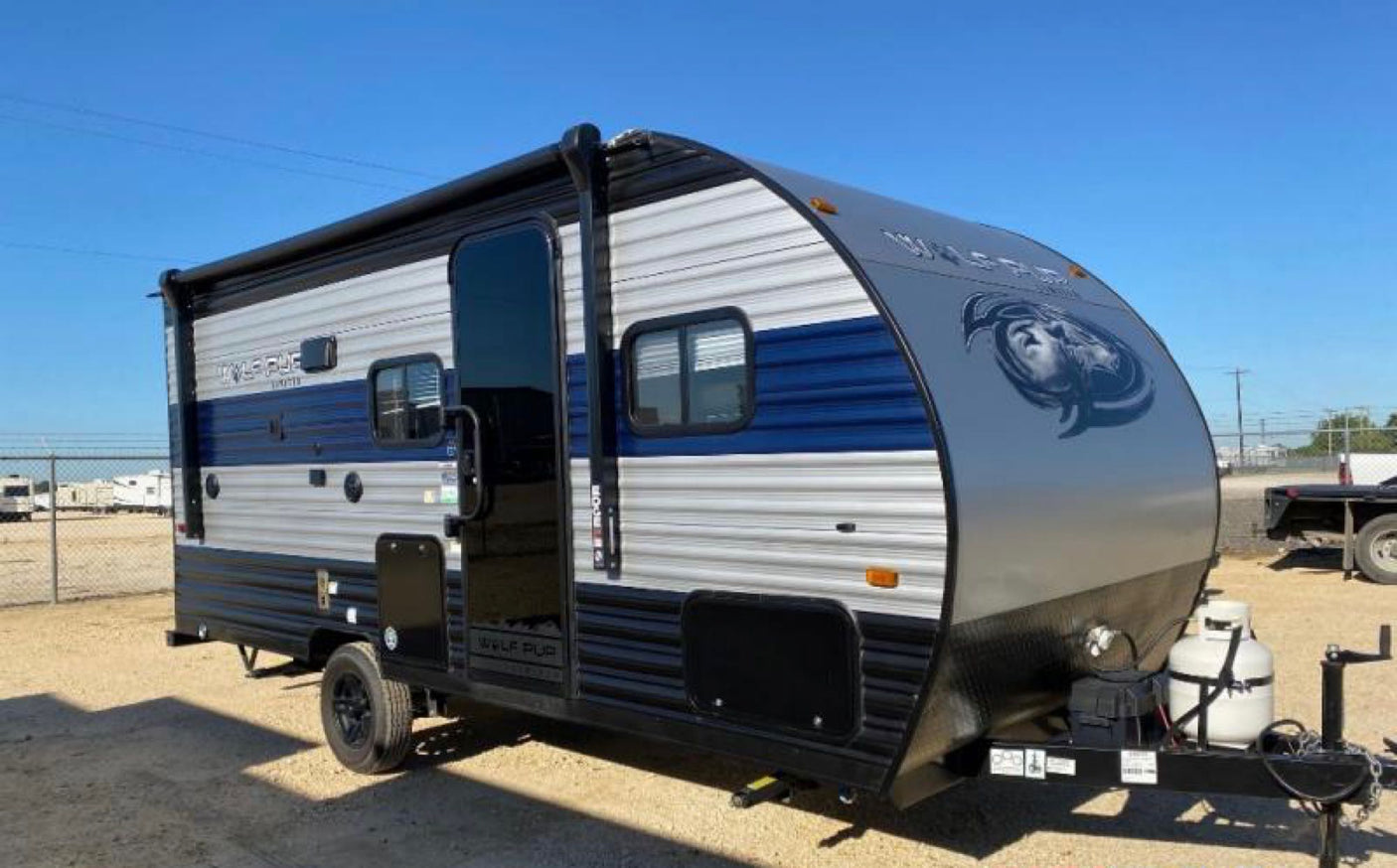 a Wolf Pup travel trailer