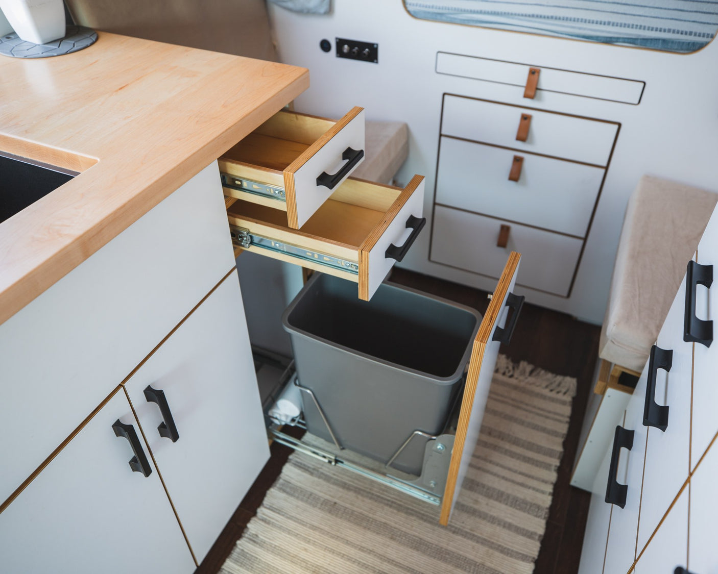 white cabinets