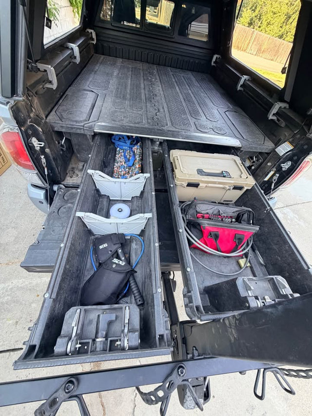 Decked truck bed drawer storage system — photo 3