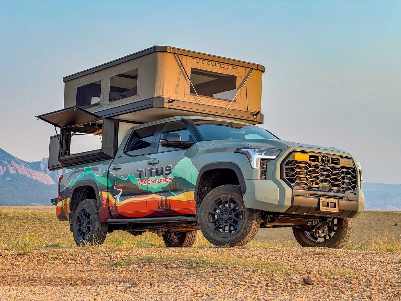 Custom Toyota Tundra truck camper
