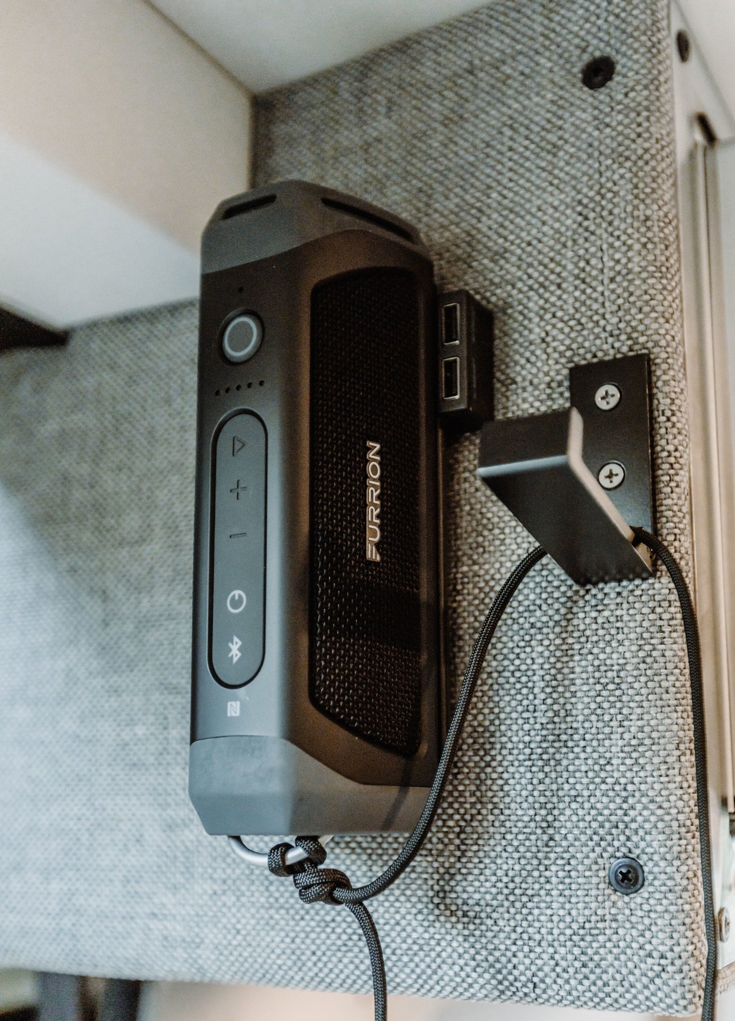 bike storage below.|A portable Duxtop induction cooktop