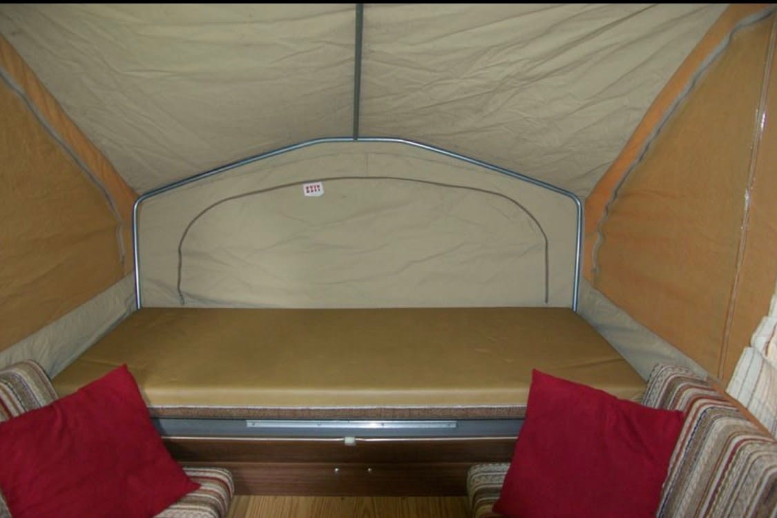 and hitch info.|Compact RV rental floor plan: "J" Series 705