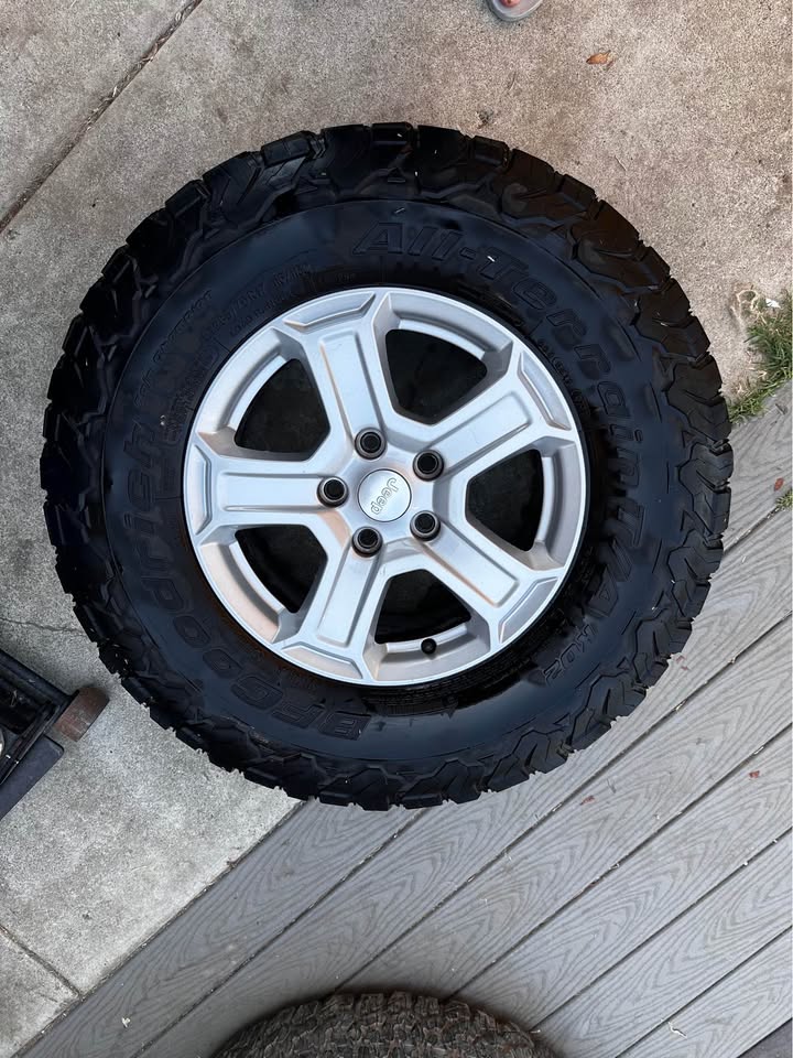 Jeep Wrangler 17 inch Wheels and BFGoodrich All-Terrain KO2 Tires in Lemon Grove, CA (photo 4) — photo 4