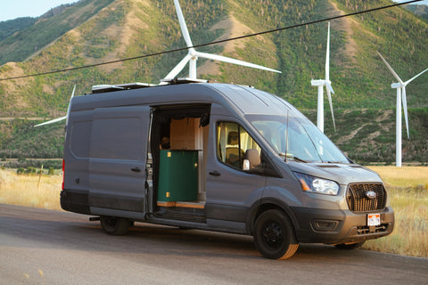 Off Grid Cozy Cowboy Van overland rental