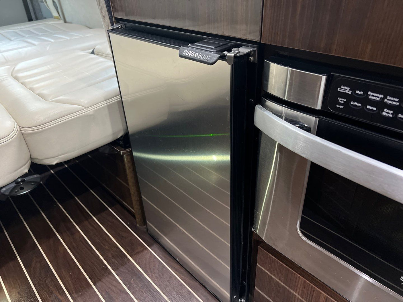 and large windows.|Silver Airstream Interstate RV rental