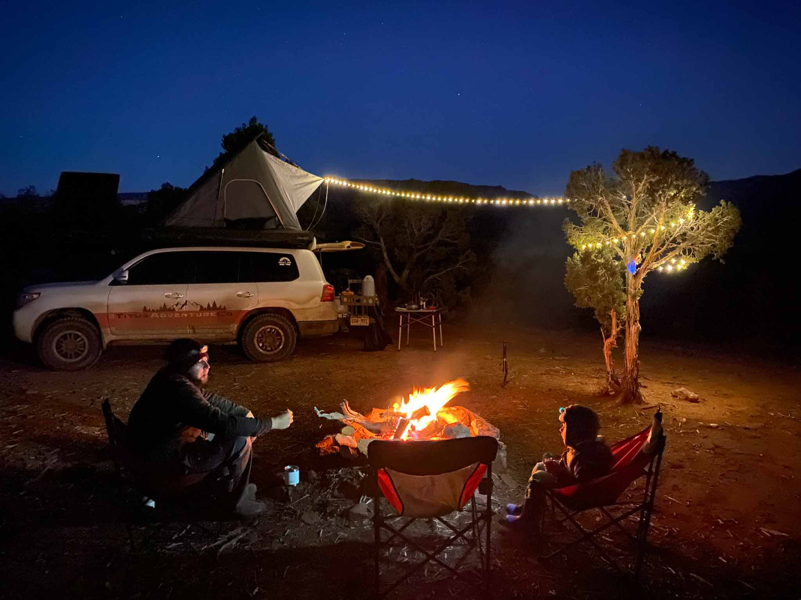 and gear. Rooftop tent ready for your RV rental adventure.|Inside an RV rental