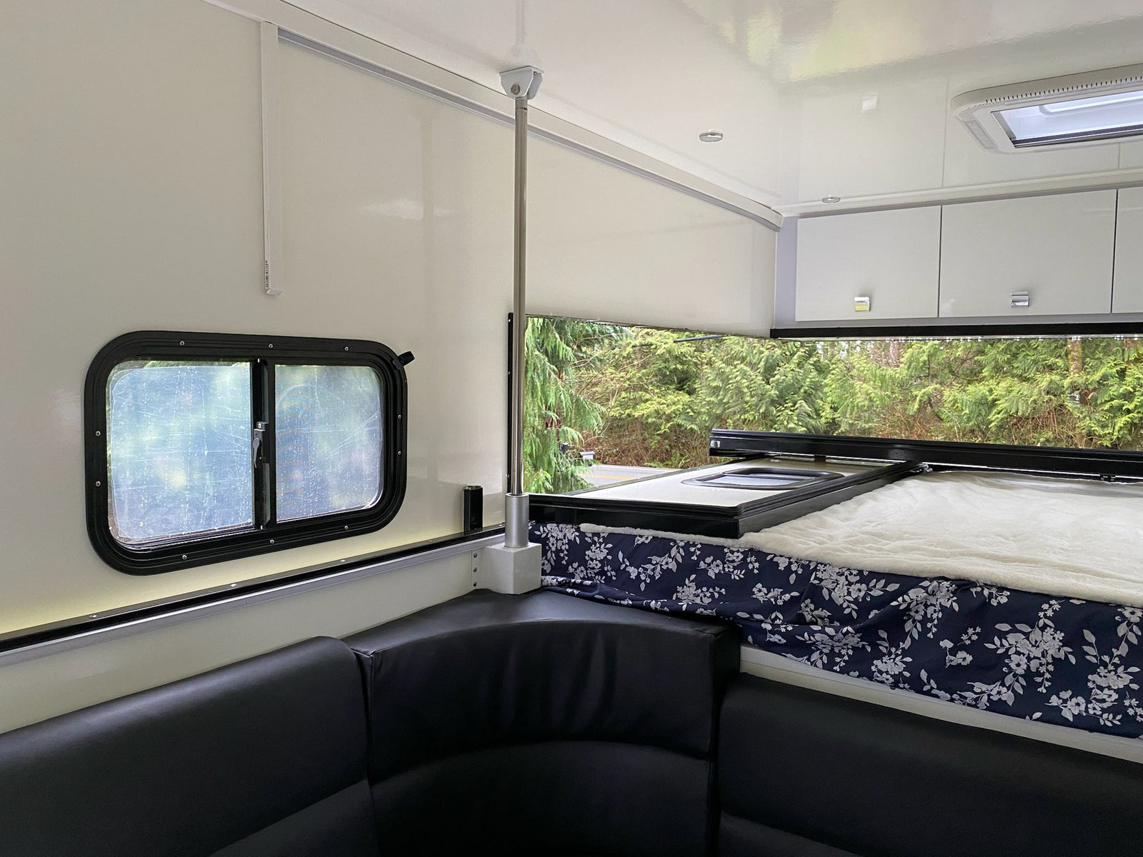 compact kitchen with sink & fridge