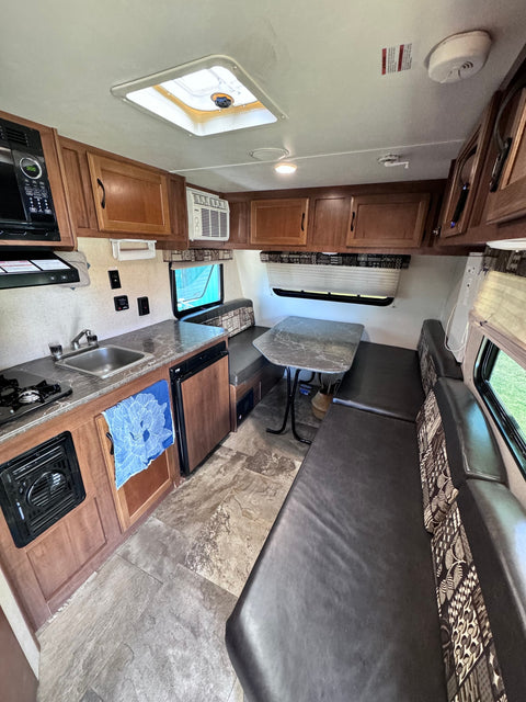 Easy to Tow Lightweight Travel Trailer for 2 Burning Man Ready overland rental