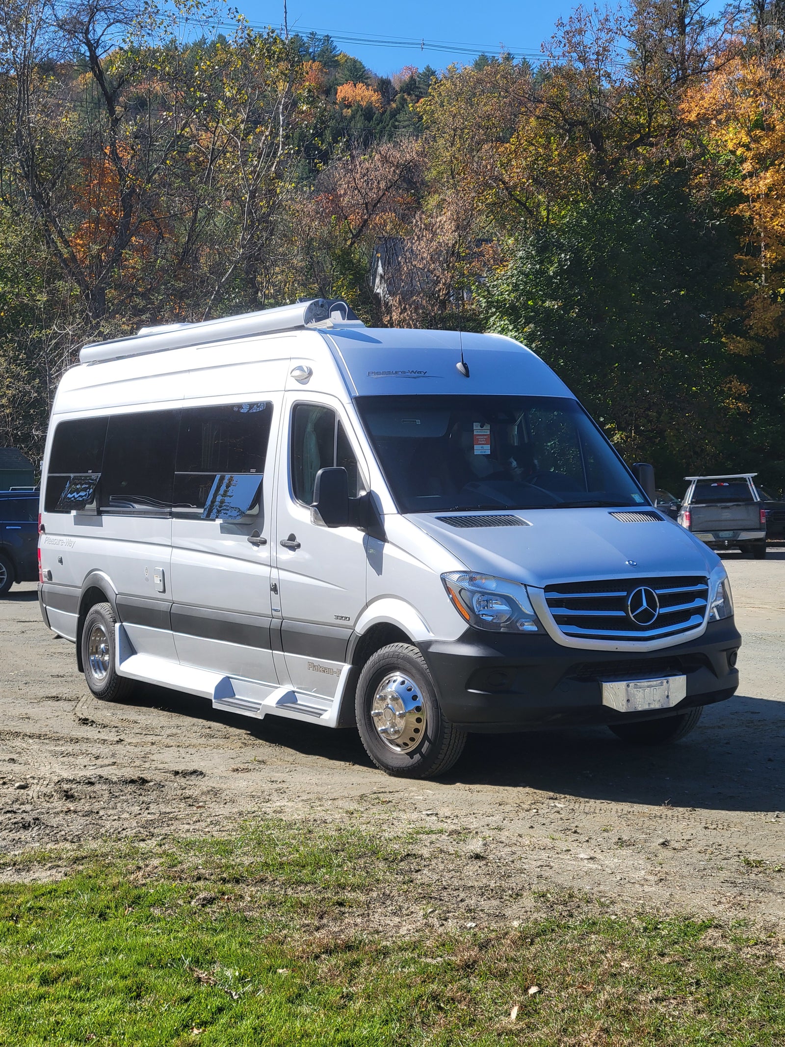 This silver Pleasure-Way Sprinter van