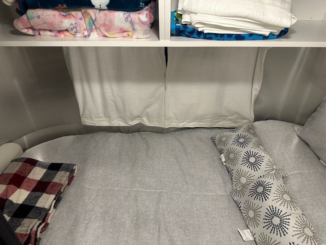 a red plaid blanket