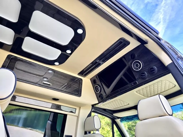 dark wood overhead console