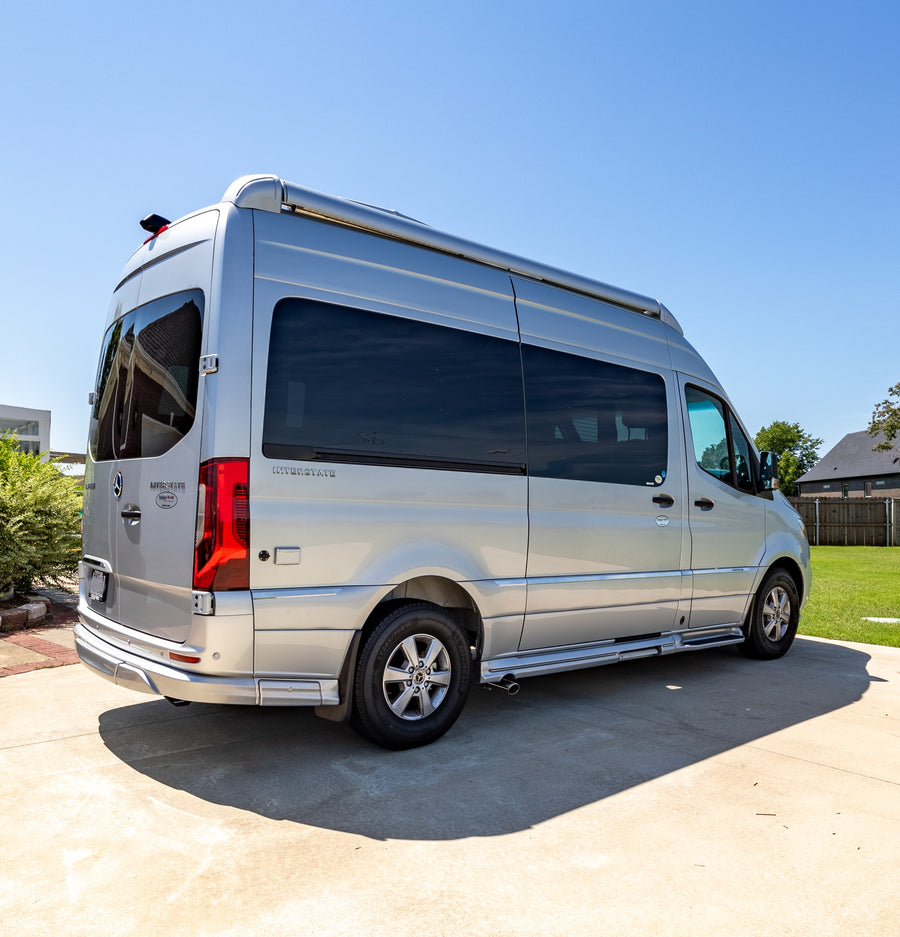 with awning extended and side door open