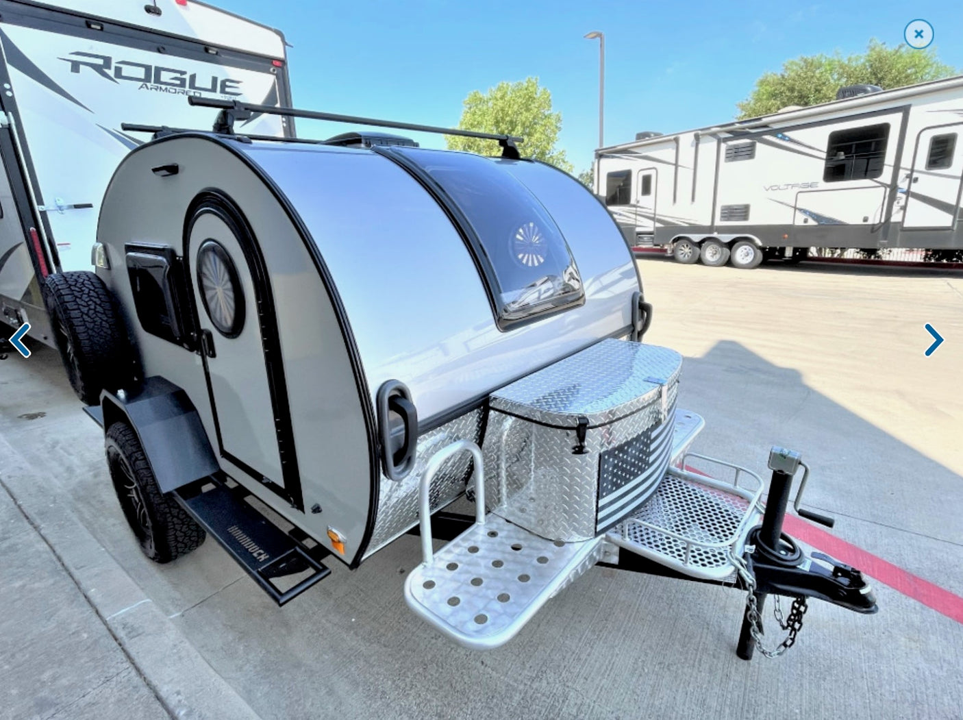 Compact off-road teardrop trailer for your next rv rental adventure