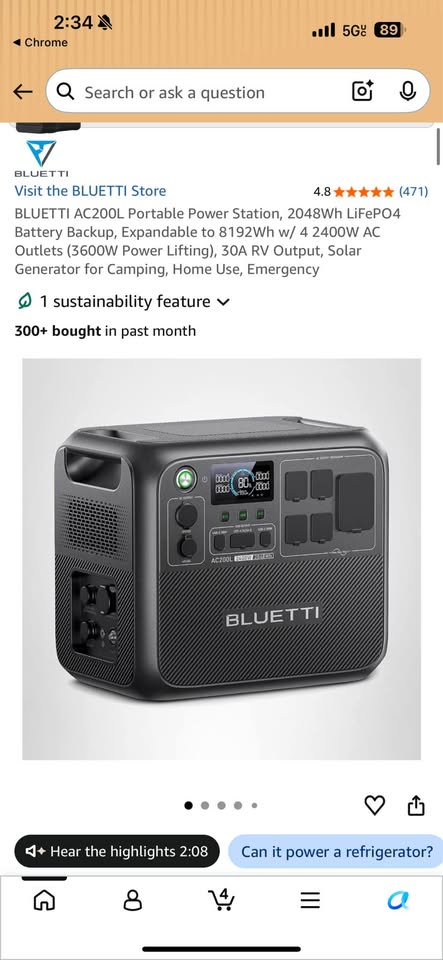 BLUETTI AC200L Portable Power Station in Seattle, WA (photo 3)