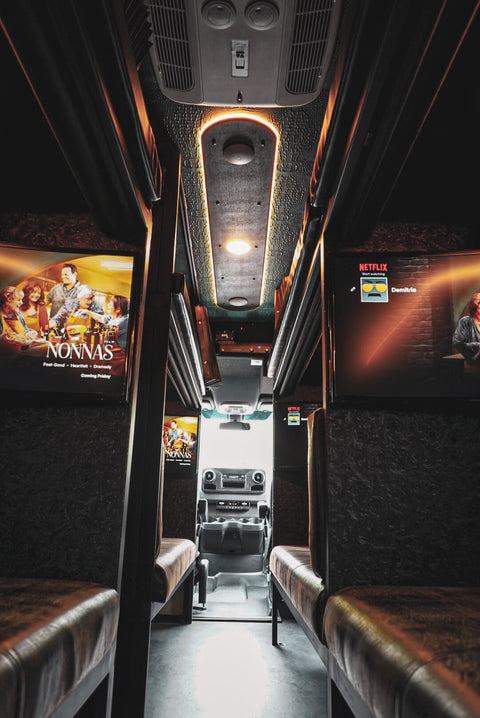 8 Bunk Tour Bus Sprinter overland rental