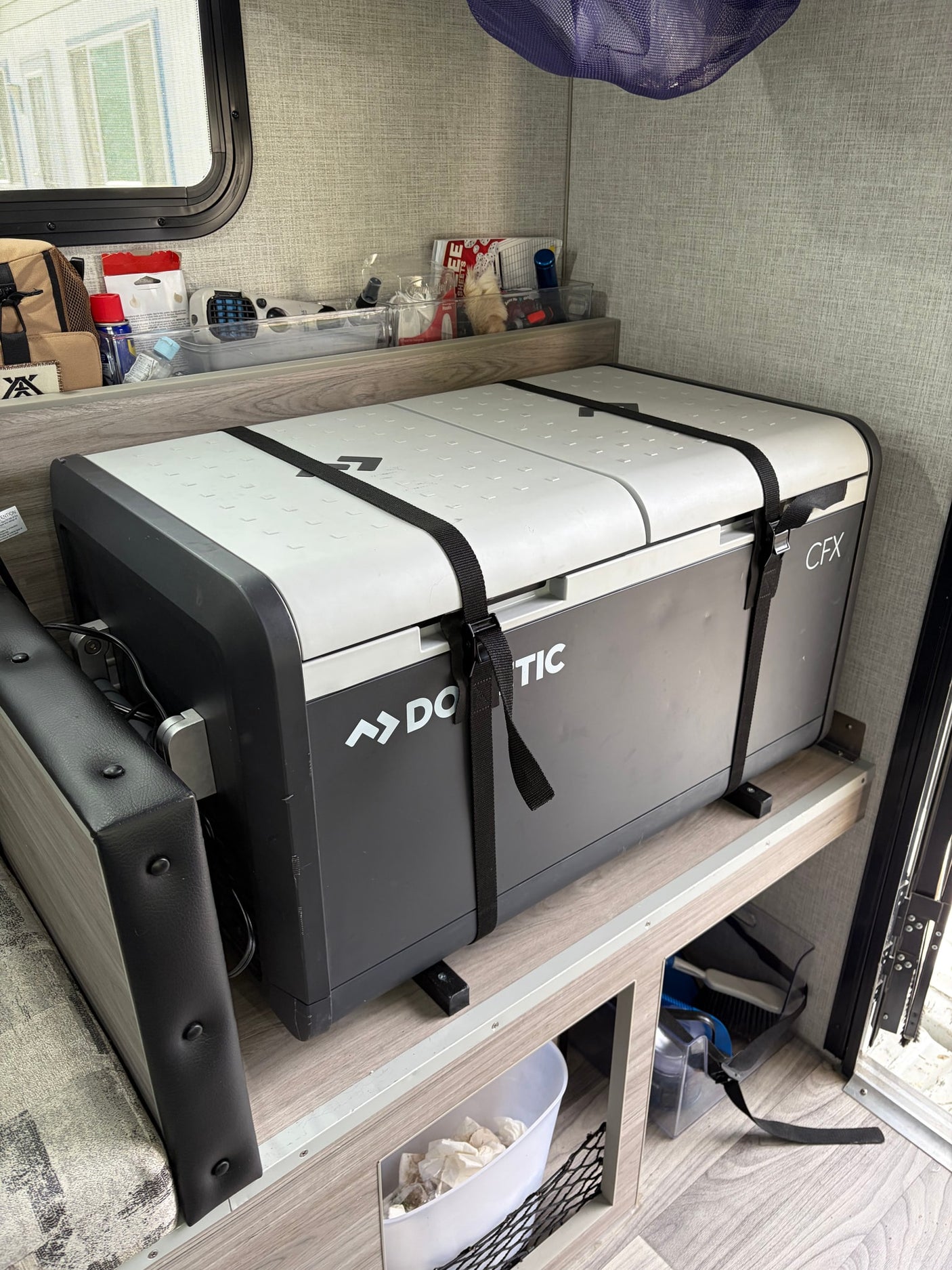 perfect for travel adventures.|The bright rv rental interior showcases a compact kitchenette