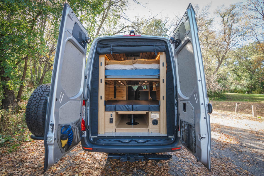 an ideal RV rental featuring a pop-top roof