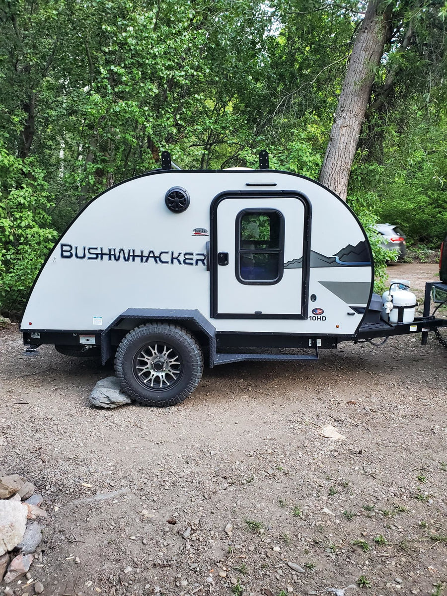 Compact Bushwhacker 10HD teardrop rv rental