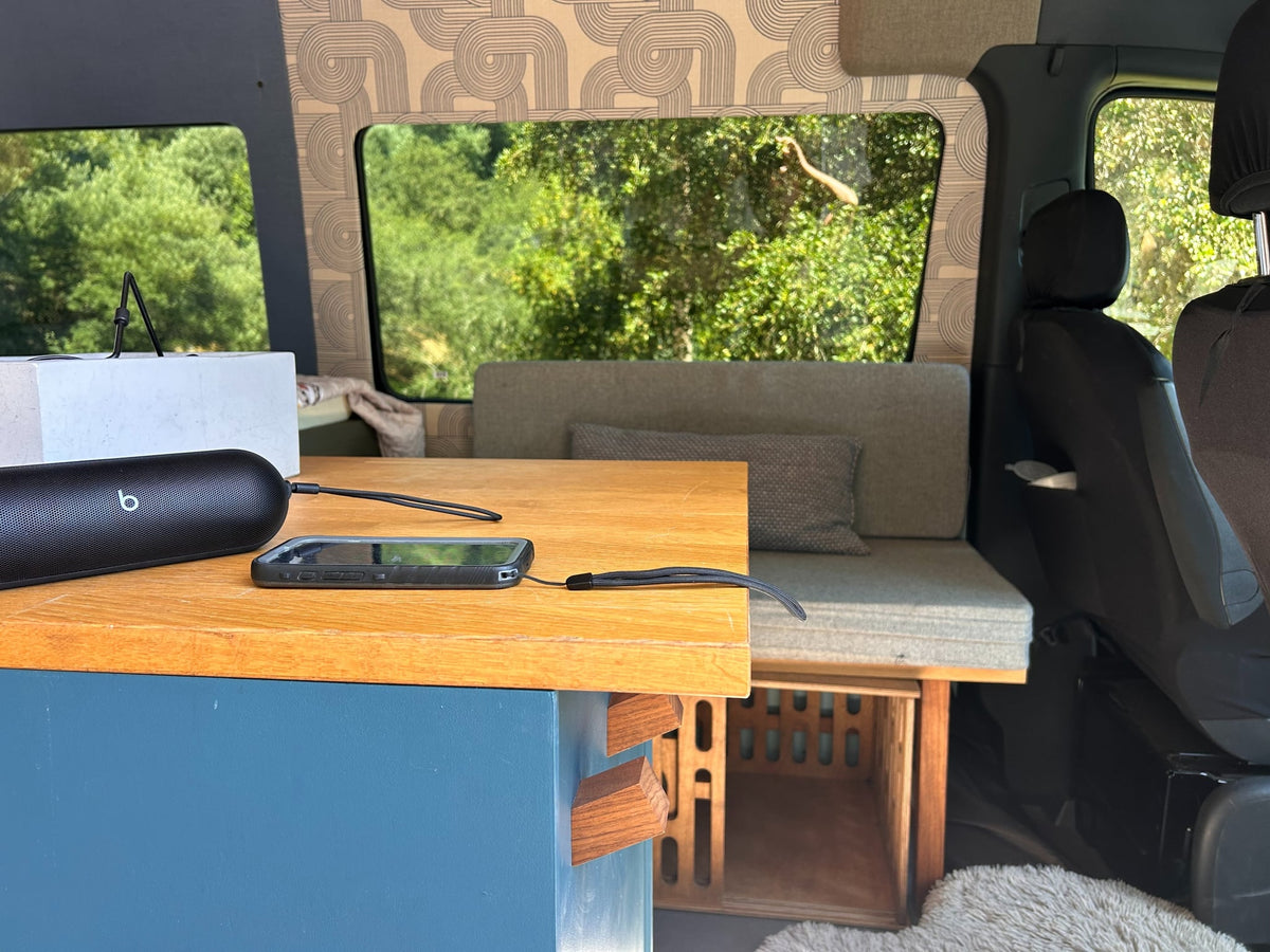ready for your trip! Open side door reveals interior. Outdoor dining area with table — photo 5