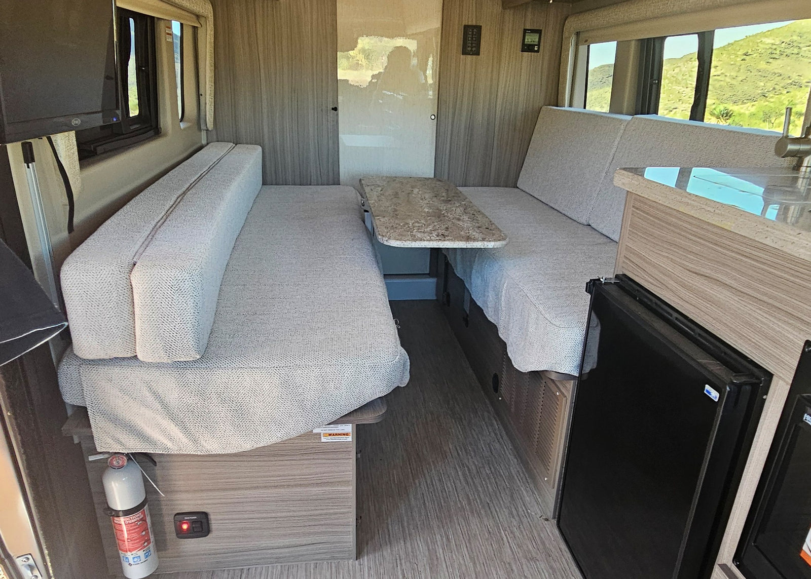 an equipped kitchenette