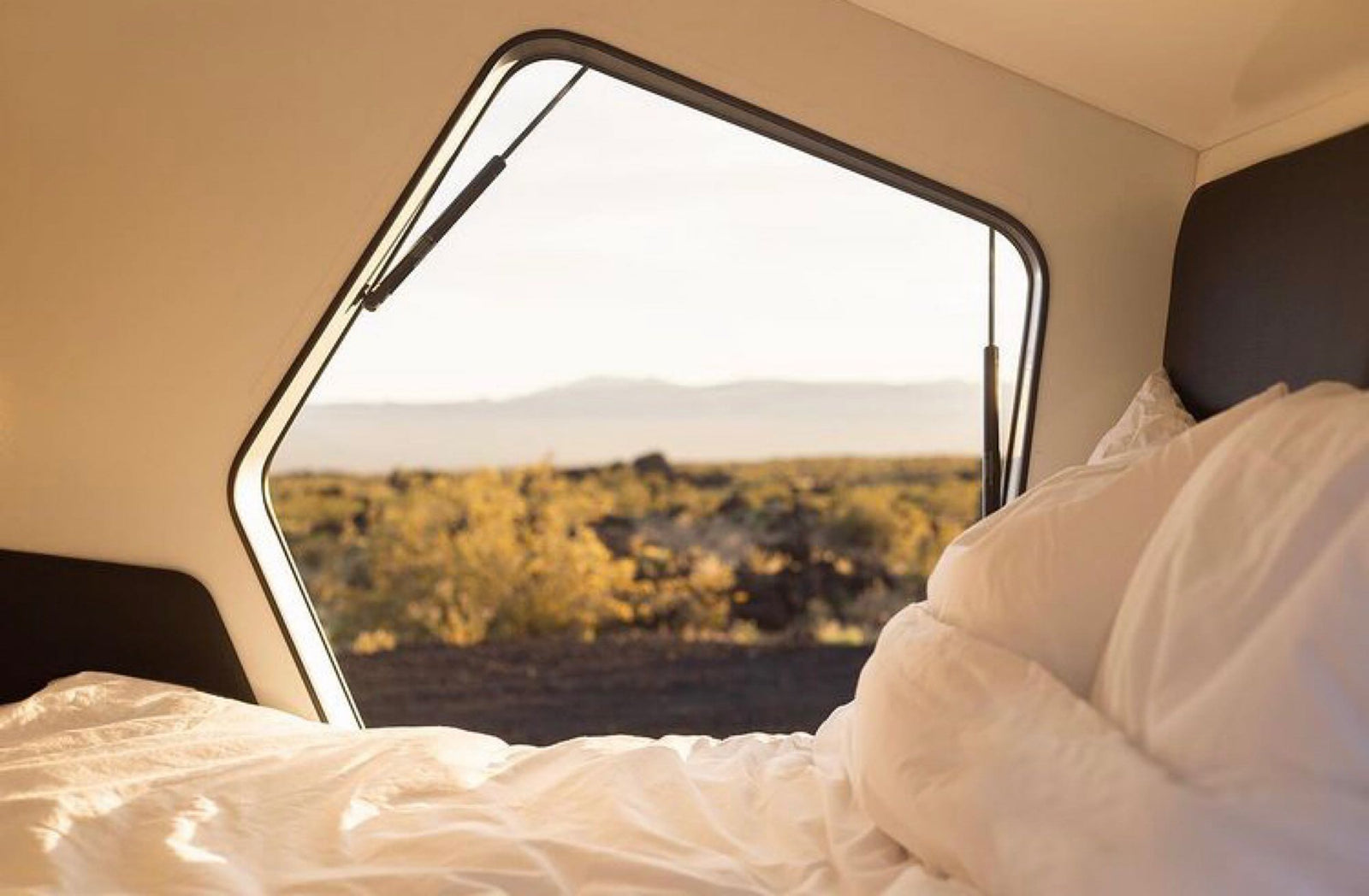angular travel trailer
