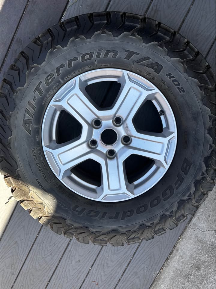 Jeep Wrangler 17 inch Wheels and BFGoodrich All-Terrain KO2 Tires in Lemon Grove, CA (photo 5) — photo 5