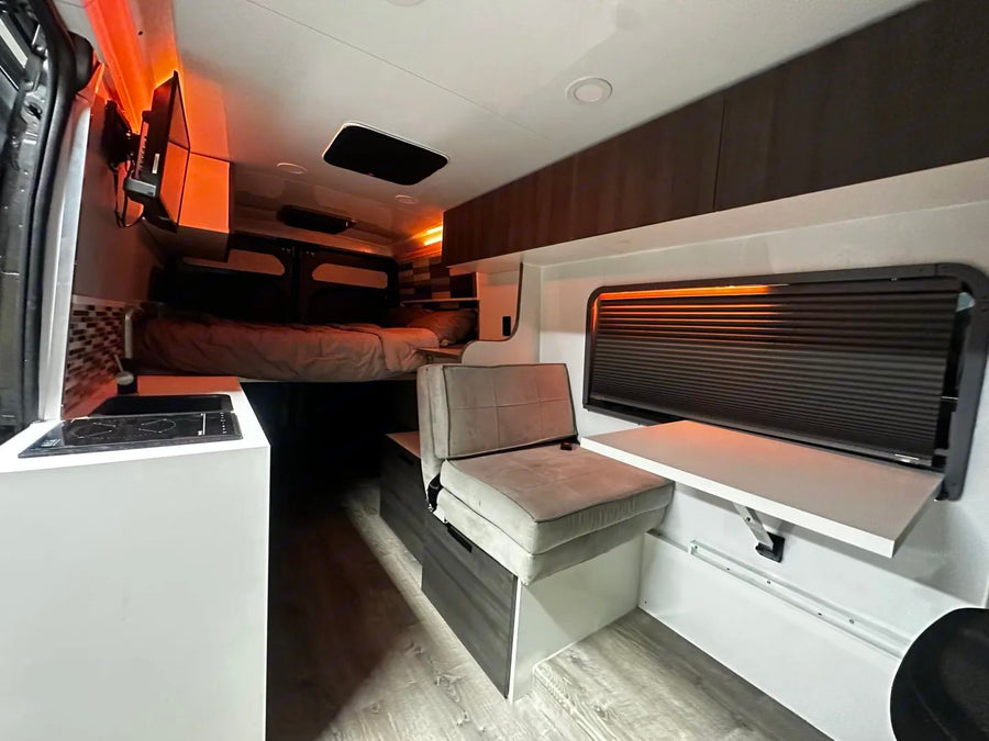 Mr. Grey is the Cold AC, Modern Luxury Camper Van rental of your dreams!