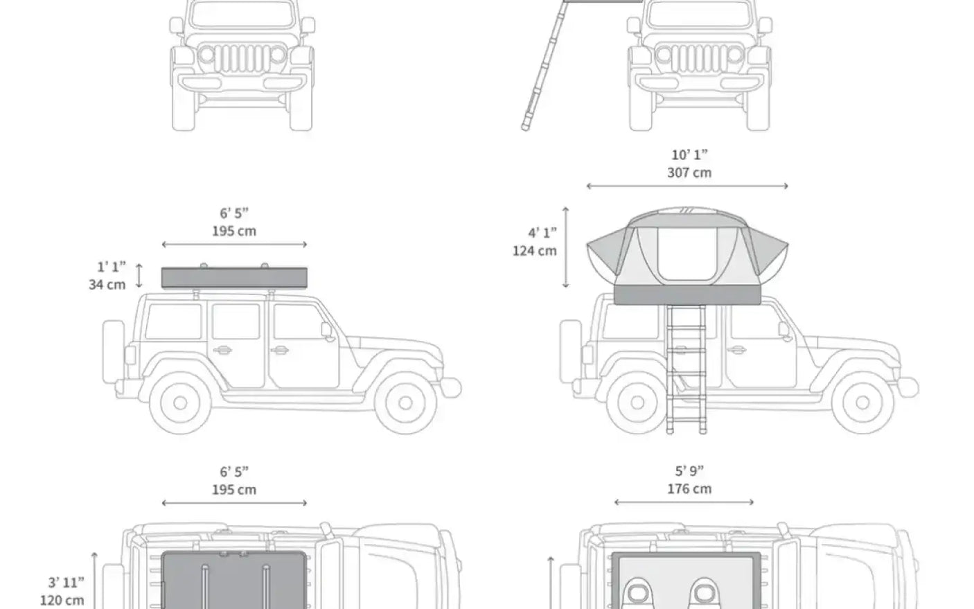 iKamper X-Cover RTT with Crossbars for gear — used rooftop tents for sale (photo 5)