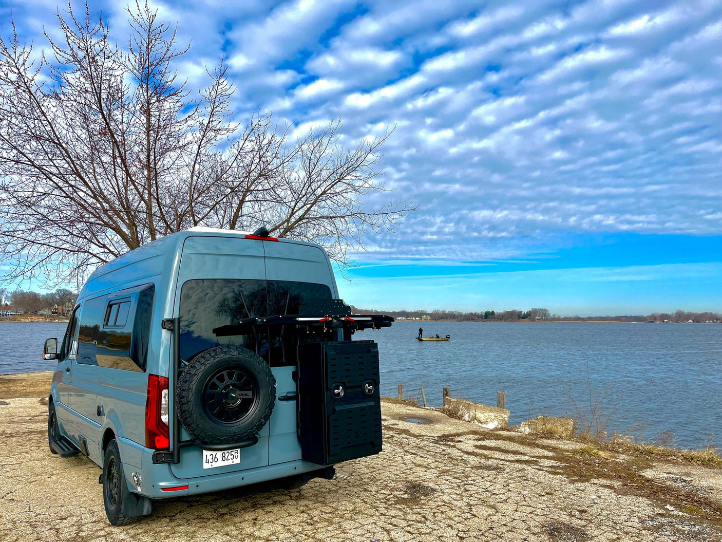 and bright lighting.|Inside this modern rv rental