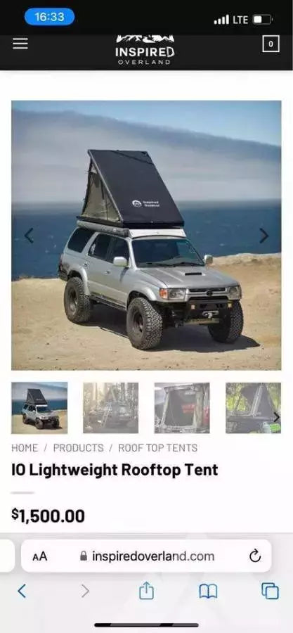 Inspired Overland Tent — used rooftop tents for sale (photo 2) — photo 2
