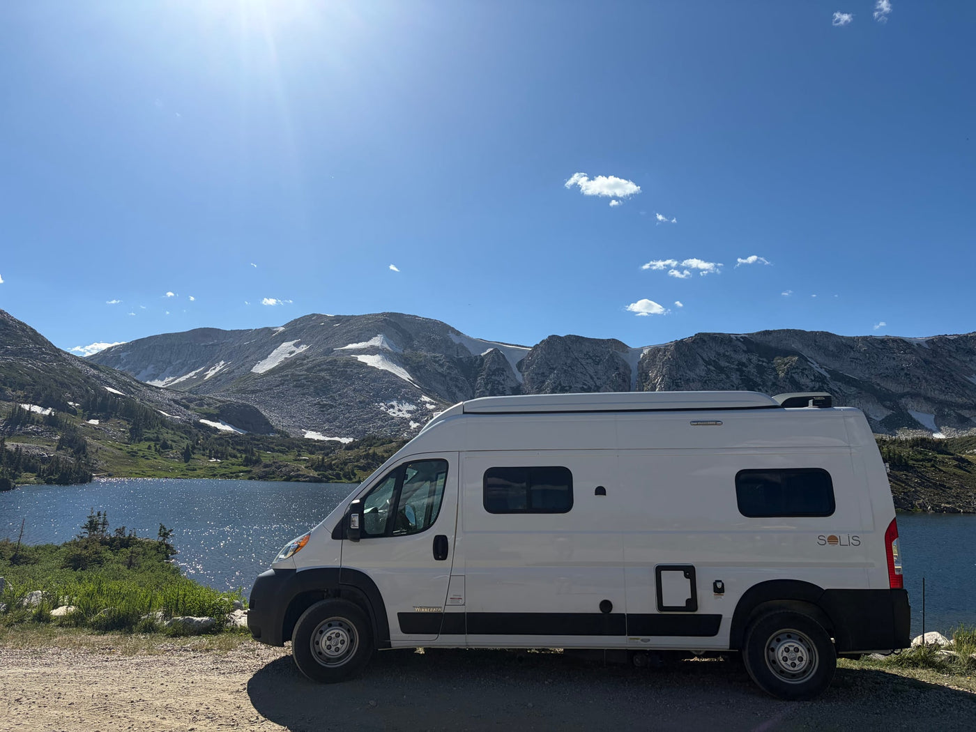 perfect for stargazing adventures.|A white camper van — photo 5
