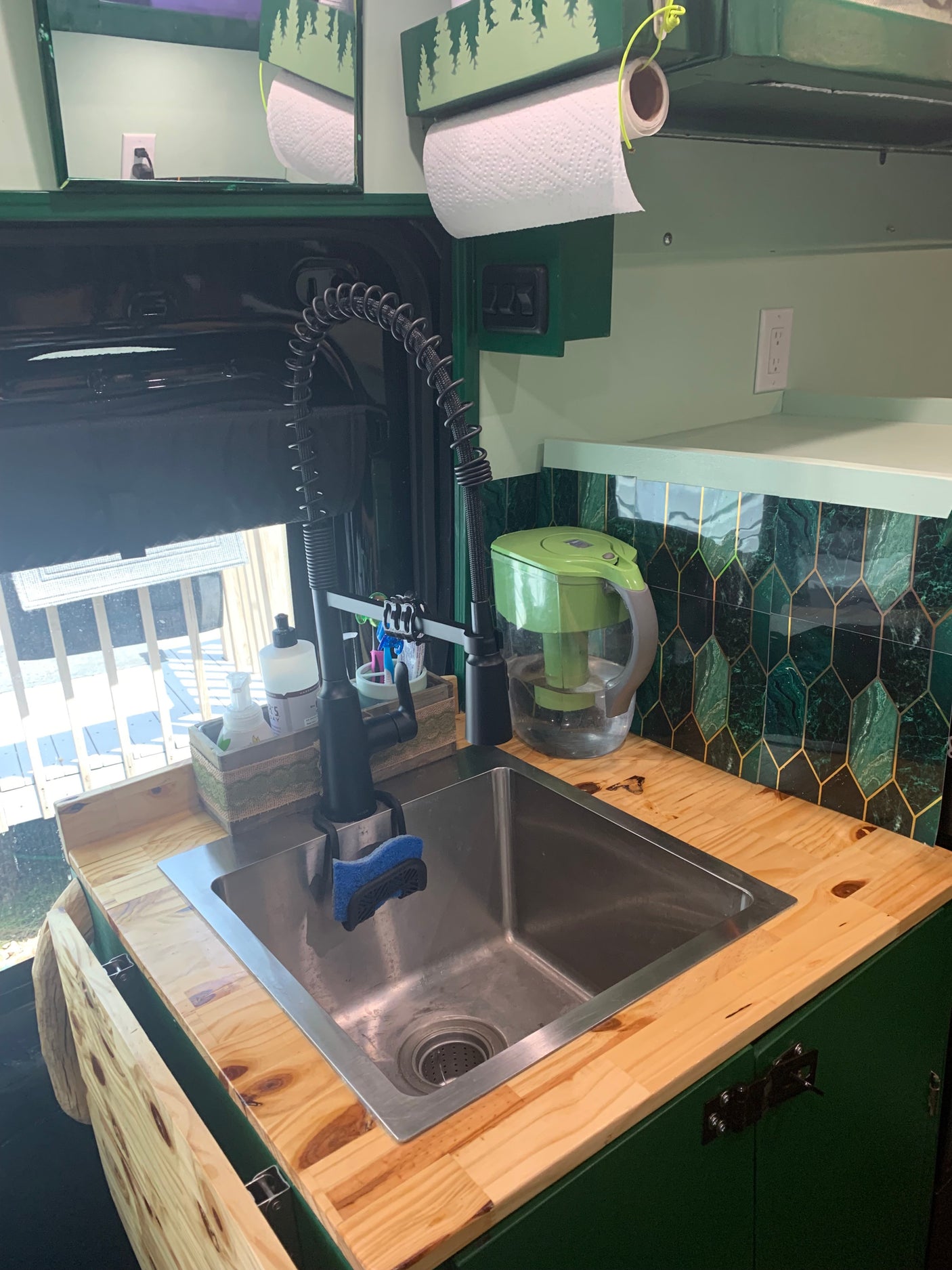 Green Machine Custom Build - 2022 Ford Transit Adventure Van AWD