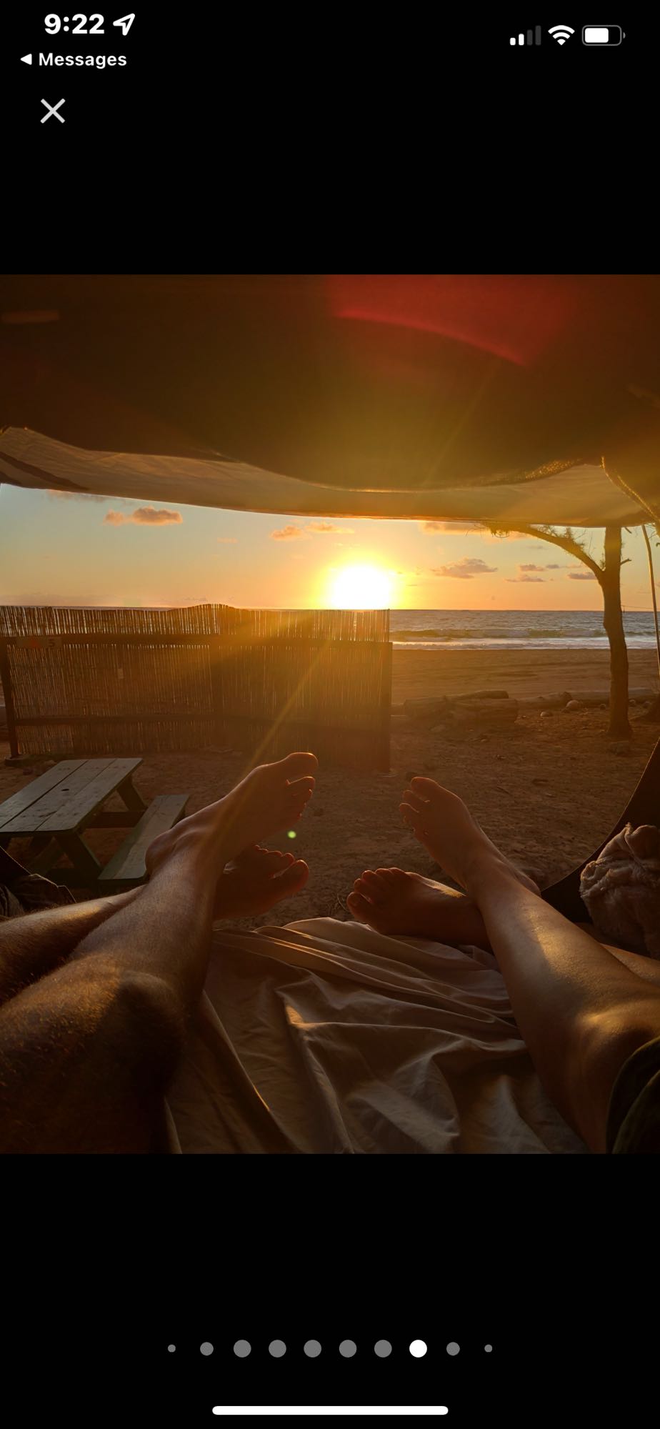 and lush trees under a cloudy sky.|Experience tranquil beach evenings with an RV rental.|Delicious beach breakfast with papaya and eggs on toast. Ideal spot found during our RV rental adventure!|RV rental adventure: feet up