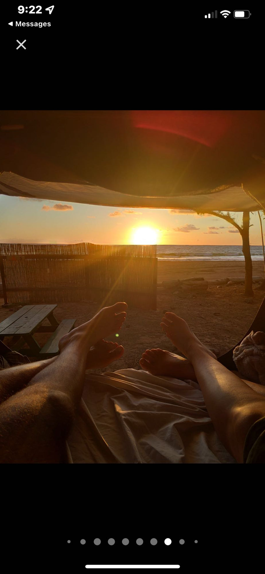 and lush trees under a cloudy sky.|Experience tranquil beach evenings with an RV rental.|Delicious beach breakfast with papaya and eggs on toast. Ideal spot found during our RV rental adventure!|RV rental adventure: feet up