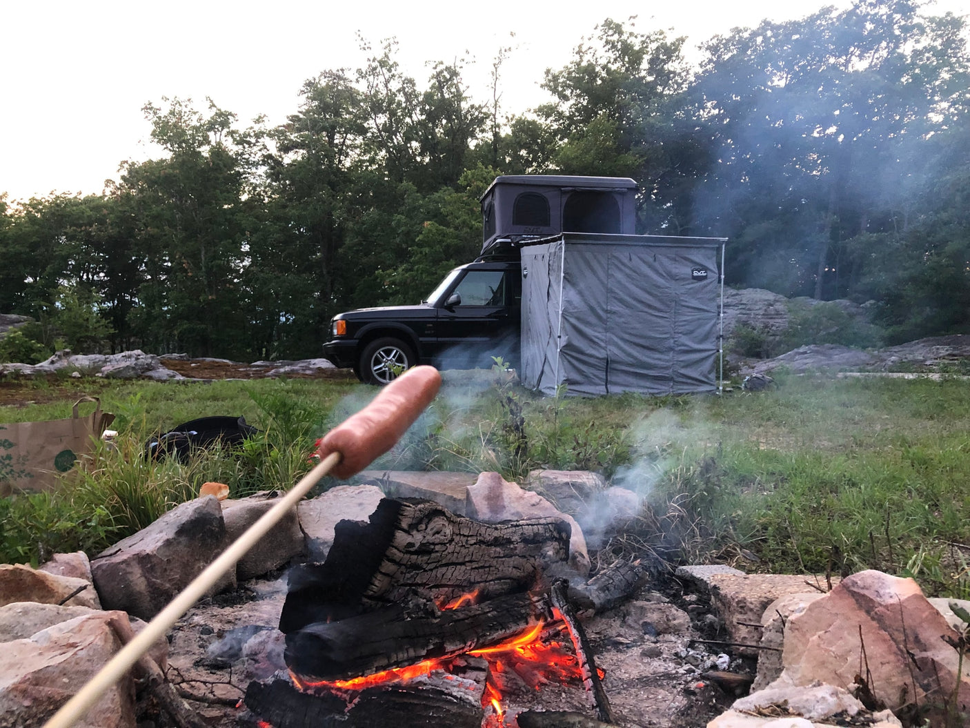 ideal for an RV rental adventure.|Overland-equipped Land Rover Discovery SUVs