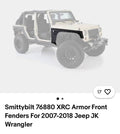 Smittybilt 76880 XRC Armor Front Fenders For 2007-2018 Jeep JK JKU
Wrangler
