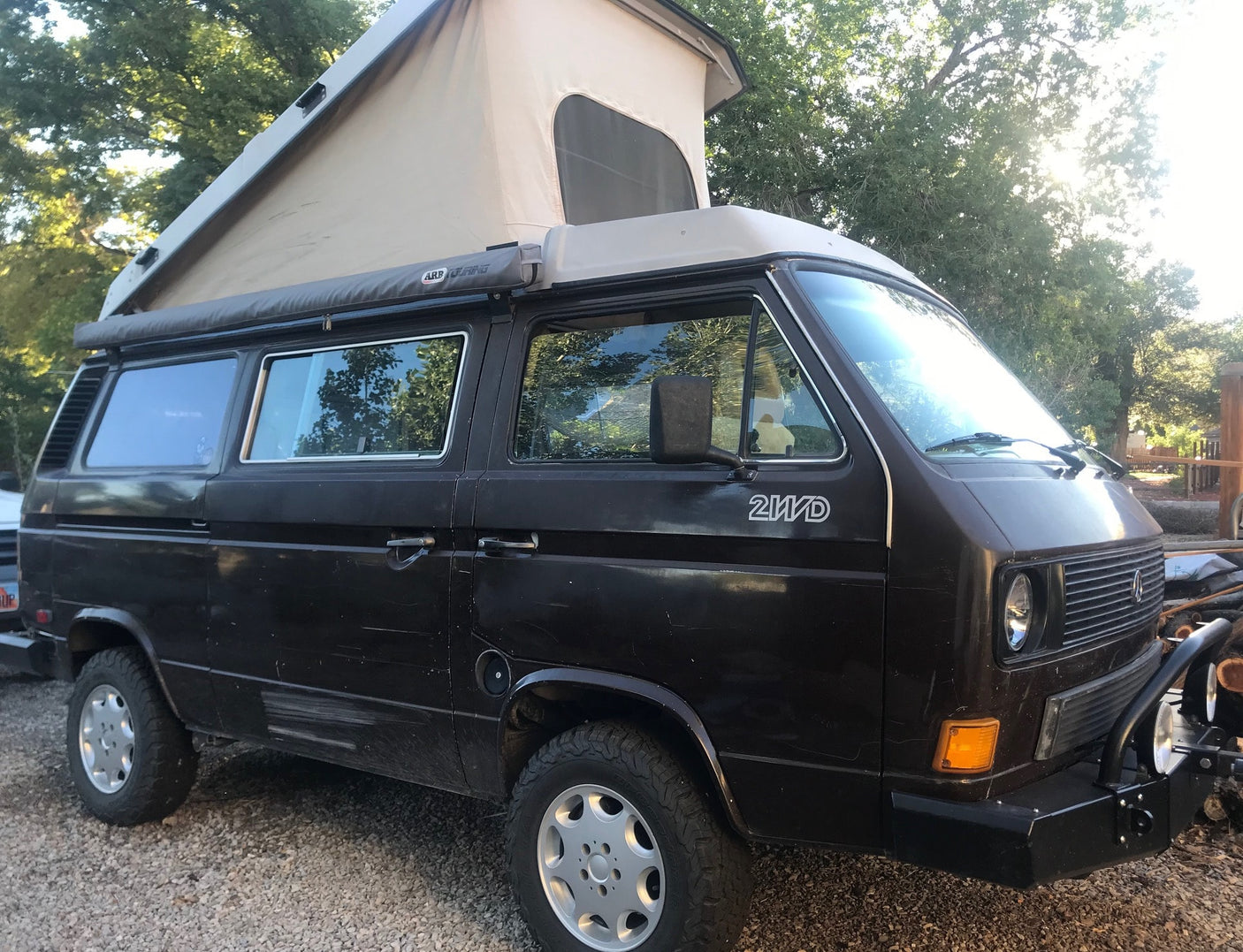 custom bumper & lights. Great for an RV rental adventure!|A rugged
